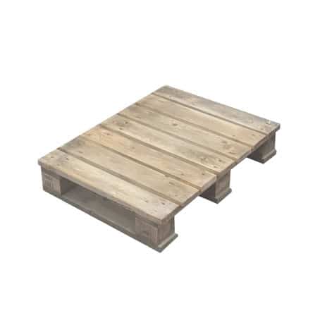 Half-Euro NEW Wooden Pallet- solid top (made to order)