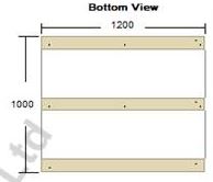 BRAND NEW Heat treated 1200mm x 1000mm non-perimeter based pallet - Image 4